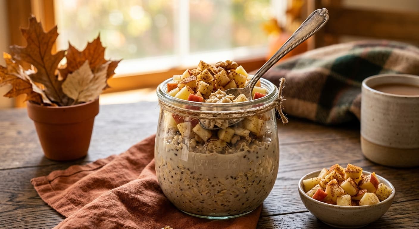 Hot Apple Cider Overnight Oats